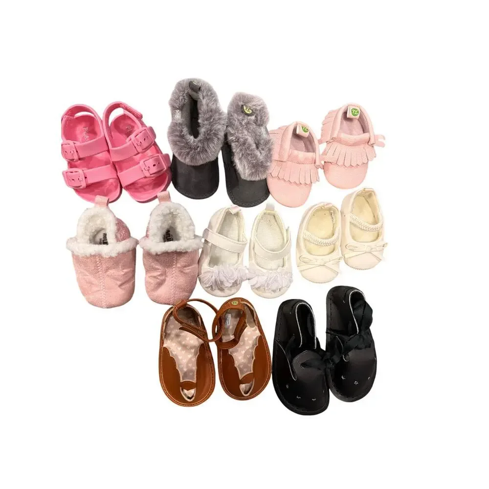 Adorable Baby Girl Shoes Bundle - 8 Pairs, Size 1, Great Condition